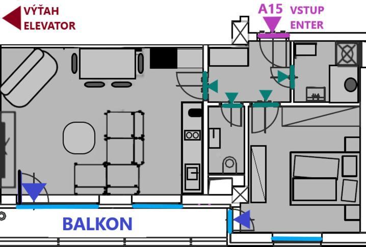 ז'ילינה Apartment Mala Praha & Parking In The Garage מראה חיצוני תמונה